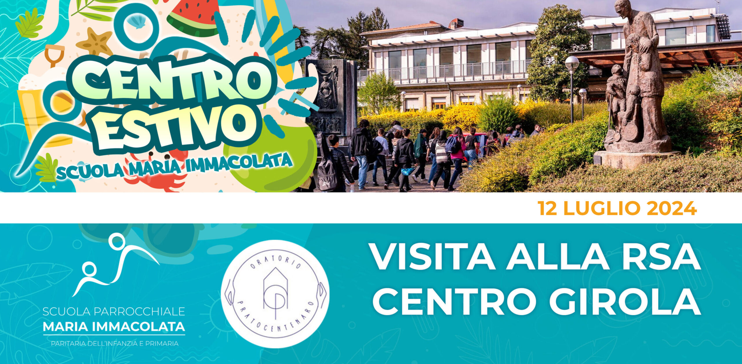 Venerdì 12 Luglio i bambini del Centro Estivo della Scuola Primaria e Secondaria visitano il Girola
