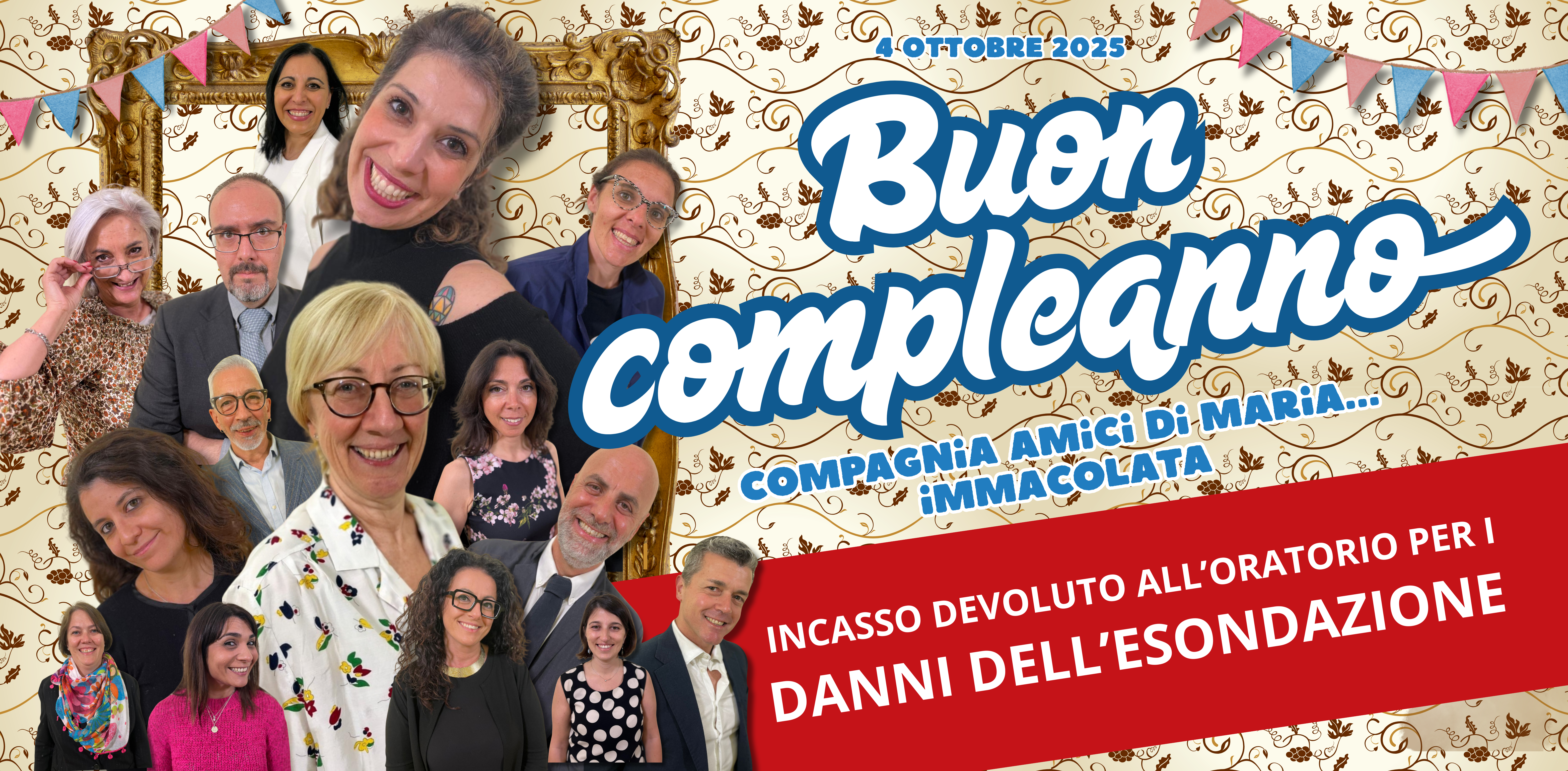 Sabato 4 Ottobre 2025: Spettacolo di Amici aps per aiutare l’Oratorio