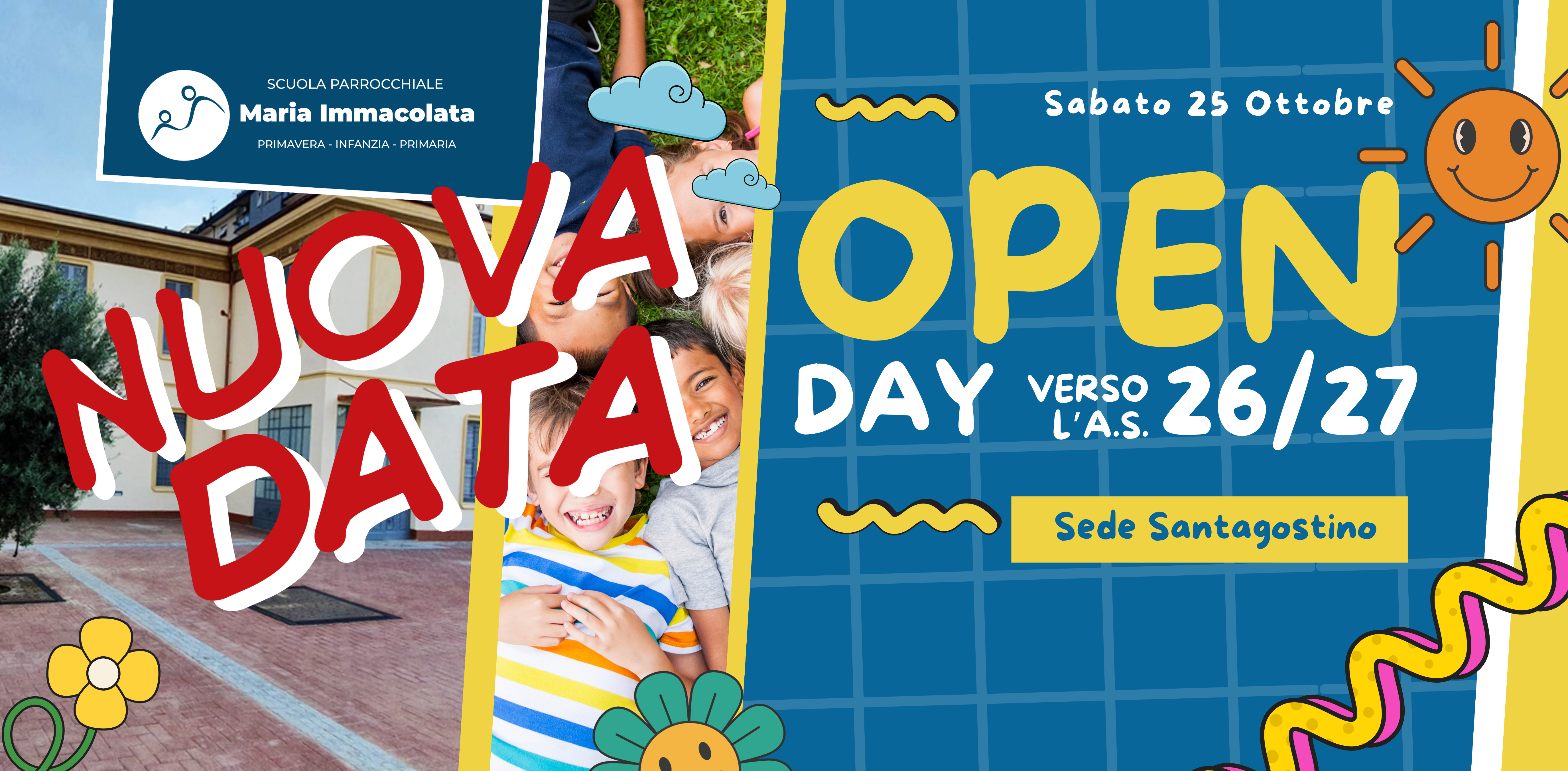 Open Day anche sabato 25 Ottobre 2025 nella Sede distaccata